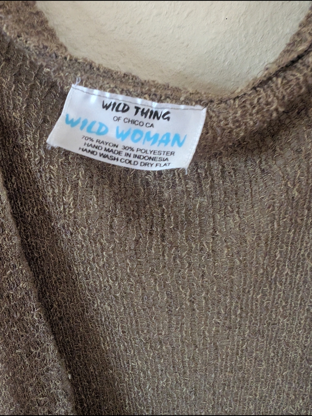 Wild Thing Women's Open Front Knit Cardigan OS